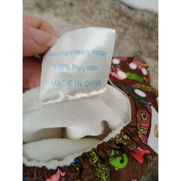 Reusable Kawaii Baby Cloth Diapers With Bird Print Adjustable Snaps 2-Pack Eco-F - Picture 8 of 9